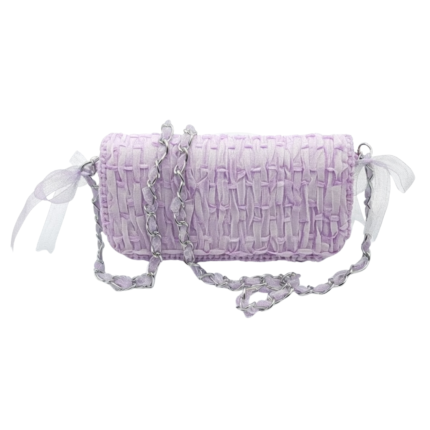 Minimal Lilac Chain Bag
